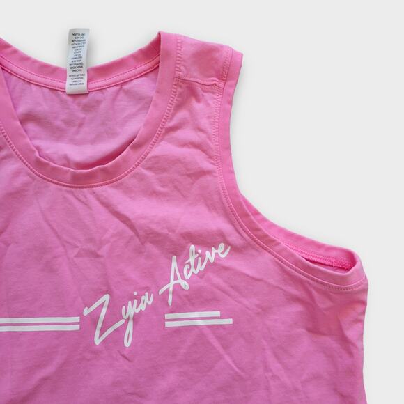 Zyia Active South Beach Sleeveless Pink Tank Top Women Sz S - Picture 7 of 7